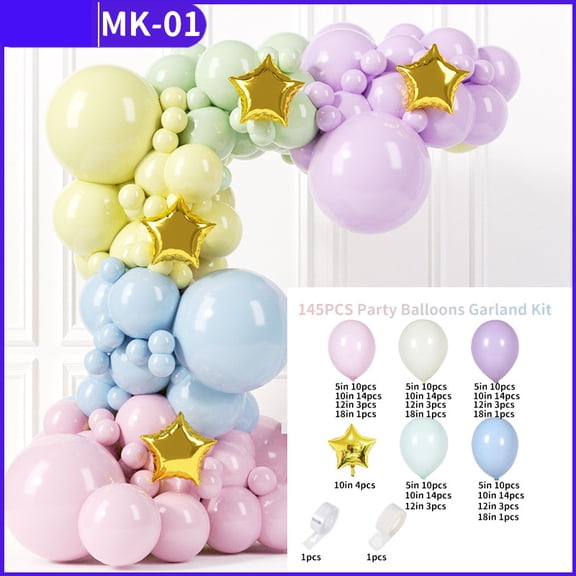 Colorful Balloon Arch Kit,Party Decorations for Birthday Graduation Wedding Anniversary