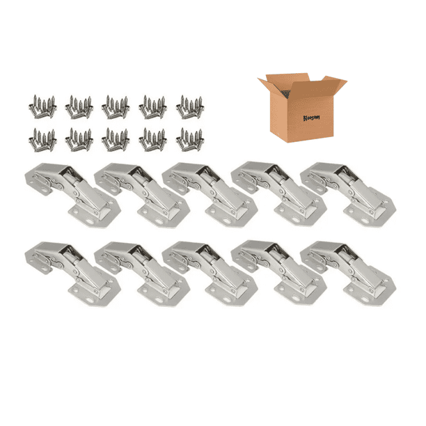 Set Bisagra Bloosom Bidimensional Oculta 90° 10 Piezas Niquel Satinado