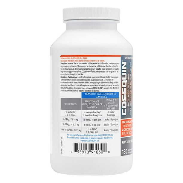 Cosequin ds plus 2024 msm 180 tablets