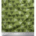 thumbnail image 1 of Soimoi Rayon Fabric Triangle Block Fabric Prints by Yard 42 Inch Wide, 1 of 1