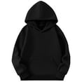 thumbnail image 5 of 5-14 Years Girls And Boys Hooded Sweatshirt Crew Neck Long Sleeve Pullover Kids Fleece Sweatshirts, 5 of 6