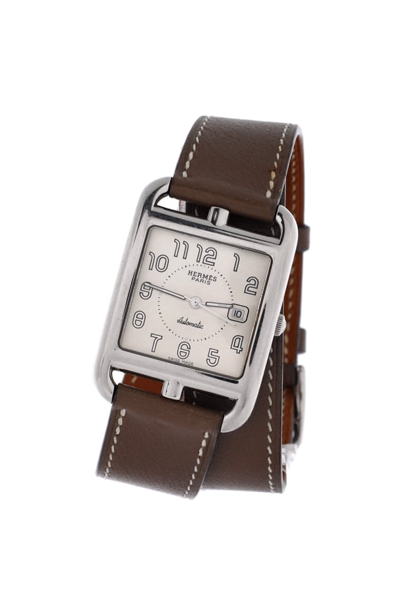 Pre-Owned Cape Cod Double Tour Automatic Watch Stainless Steel and Leather 29 By Rebag