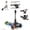 Black, variant on Electric Scooter for Kids 3-8, 3-Wheels 100W Escooter with 360°Light Up Pedal Handle, 6.2 Mph Max Foldable & Height Adjustable Toddler Motorized Scooters, Ride On Toys (Black)