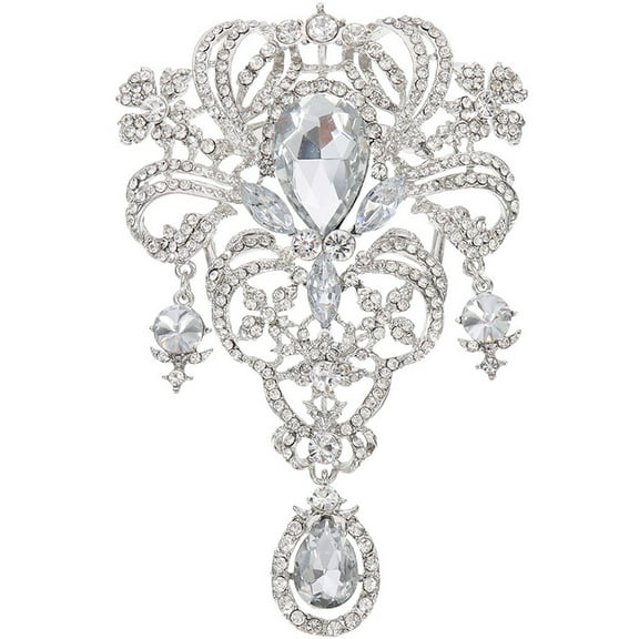 Rhinestone Brooch Crystal Corsage Decorative Jewelry Wedding Brooch Set