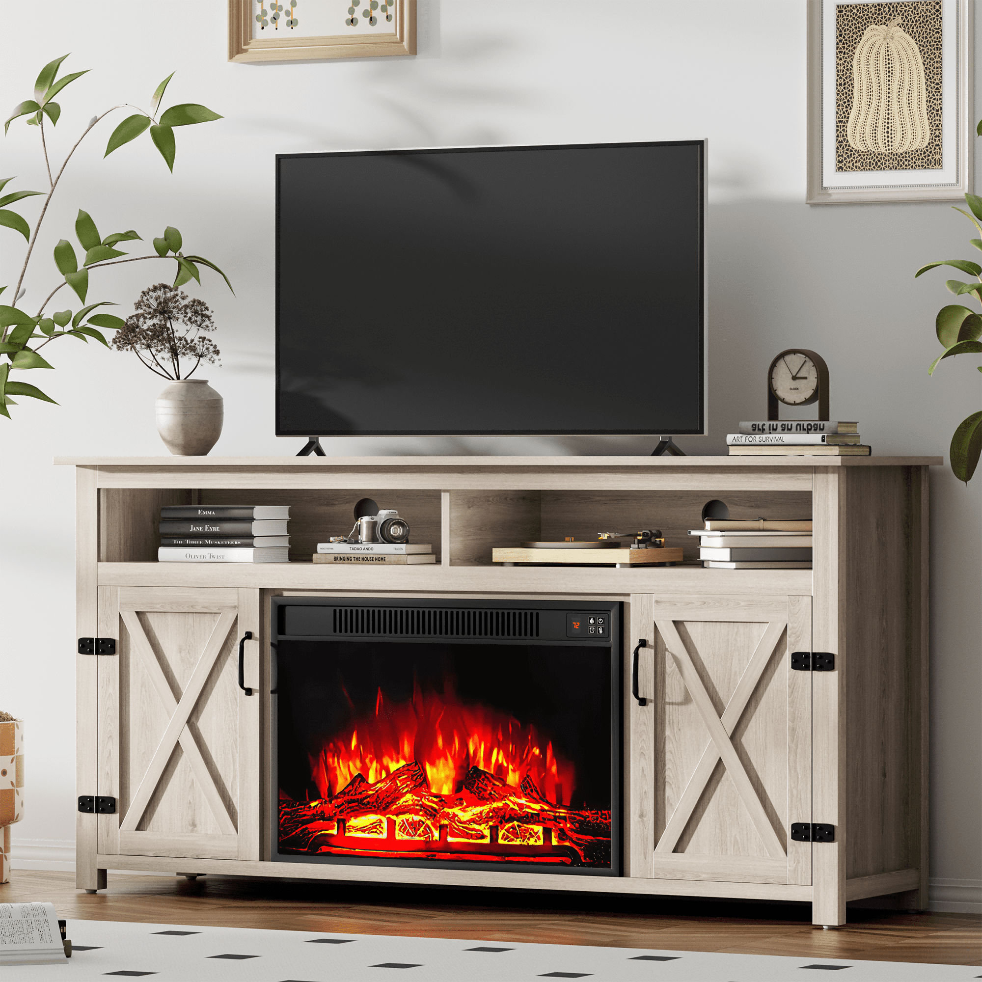 Rustic barn tv stand discount