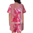 thumbnail image 6 of Haiem Pink Balloon Puppy Art Pattern Pajama Set for Women 2 Piece Lounge Set Short Sleeve Tops and Shorts Soft Sleepwear-4X-Large, 6 of 7