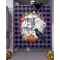 thumbnail image 3 of Halloween Shower Curtain Set ，Waterproof Fabric Shower Curtains Pumpkin Crow Skull Eyeball Shower Curtains for Bathroom,Bathroom Decor 60"x72", 3 of 6