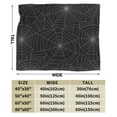 thumbnail image 3 of DouZhe Ultra-Soft Micro Fleece Lightweight Flannel Bed Blanket, Horror Spider Web Cobweb Print Cozy Warm Throw Blankets, 40"x30", 3 of 7