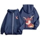 thumbnail image 4 of WILLBEST Sudadera Deportiva para Mujer Ladies' Christmas Printed Zipper Long Sleeved Pocket Adjuststring Casual Hooded Sweatshirt 2281 Mediana, 4 of 8