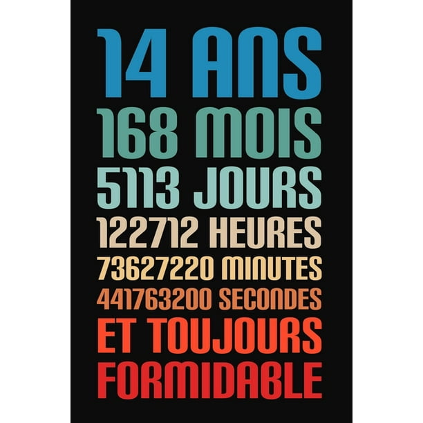 14 Ans Et Toujours Formidable 14 Ans Joyeux Anniversaire Walmart Com Walmart Com 14 Ans Et Toujours Formidable 14 Ans Joyeux Anniversaire Walmart Com Walmart Com