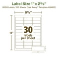 thumbnail image 6 of Avery EcoFriendly Address Labels, 1" x 2-5/8", 3,000ct (48460), 6 of 11