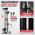 thumbnail image 4 of Mikolo Cable Crossover Machine, Lat Pull Down Machine, Wall Mounted Pulley Tower functional trainer with Adjustable 26 Positions Dual Pulley System, Lat Pulldown Cable Training for Home Gym Fitness, 4 of 10