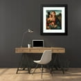 thumbnail image 4 of Felipe Pablo de San Leocadio 20x24 Black Modern Framed Museum Art Print Titled - The Madonna and Child, with the Infant Saint John the Baptist, 4 of 5