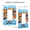 thumbnail image 3 of KLL Animals on Noah's Ark Floating Wall Plate,Gloss Finish,Standard Size 1 - 5" x 3", Polycarbonate Thermoplastic,Electric Receptacle Plug Covers, 3 of 6