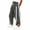 5# Black, variant on Womens Baggy Wide Leg Pants High Waisted Drawstring Track Pants Loose Fit Elastic Stripe Slimming Visual Leopard Floral Print Casual Boho Going Out Pants with Pockets