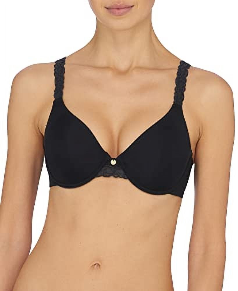Reggiseno con ferretto con coppe e pizzo nero - Pure Cotton