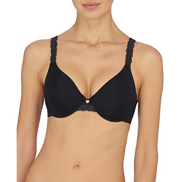 Reggiseno con ferretto con coppe e pizzo nero - Pure Cotton Reggiseno con ferretto con coppe e pizzo nero - Pure Cotton