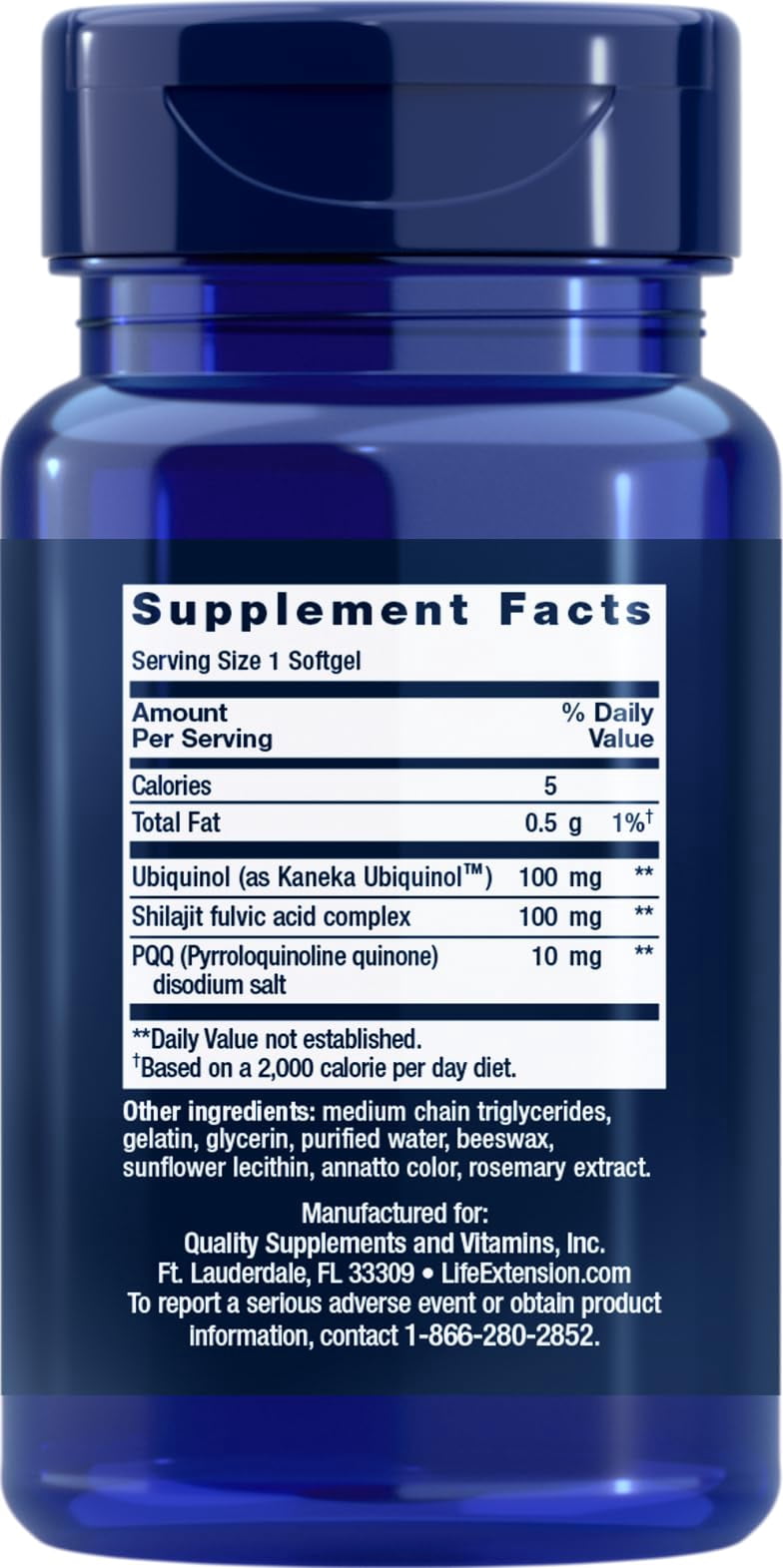 Life Extension Super Ubiquinol CoQ10 with PQQ, 50 Softgels