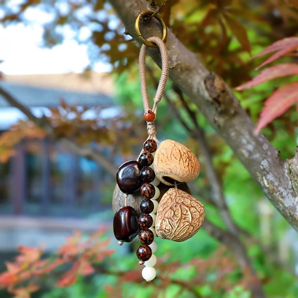 Uuiauoio Handmade Natural Wind Chime, Wood and Shell Acoustic Instrument for Yoga and Meditation, Soothing Wind Bells for Indoor and Outdoor Decor, Handcrafted Musical Decor for Home and Garden