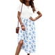 thumbnail image 2 of Vestido midi Zeagoo White Summer Beach con bolsillos para mujer, 2 of 6