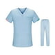 thumbnail image 3 of Conjunto de uniforme de trabajo, camiseta y pantalones de enfermera, trajes de trabajo de enfermería de manga corta XL, 3 of 9
