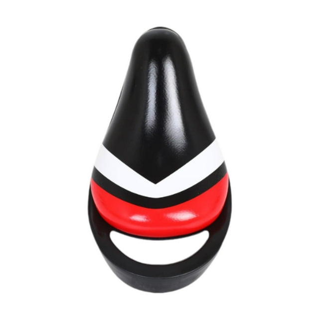 Sillín de bicicleta para niños con asa, antideslizante, cómodo y cómodo. negro rojo