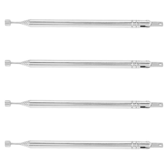 4X Antena Telescopica Reemplazo 39cm 6 Secciones para Radio TV