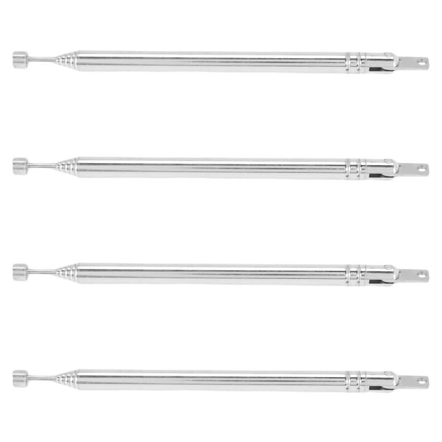4X Antena Telescopica Reemplazo 39cm 6 Secciones para Radio TV