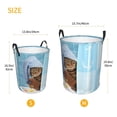 thumbnail image 5 of Kll Funny Cat Taking A Bath Waterproof Foldable Laundry Hamper Bucket With Handles For Storage Bin,Kids Room,Home Organizer (Medium), 5 of 8