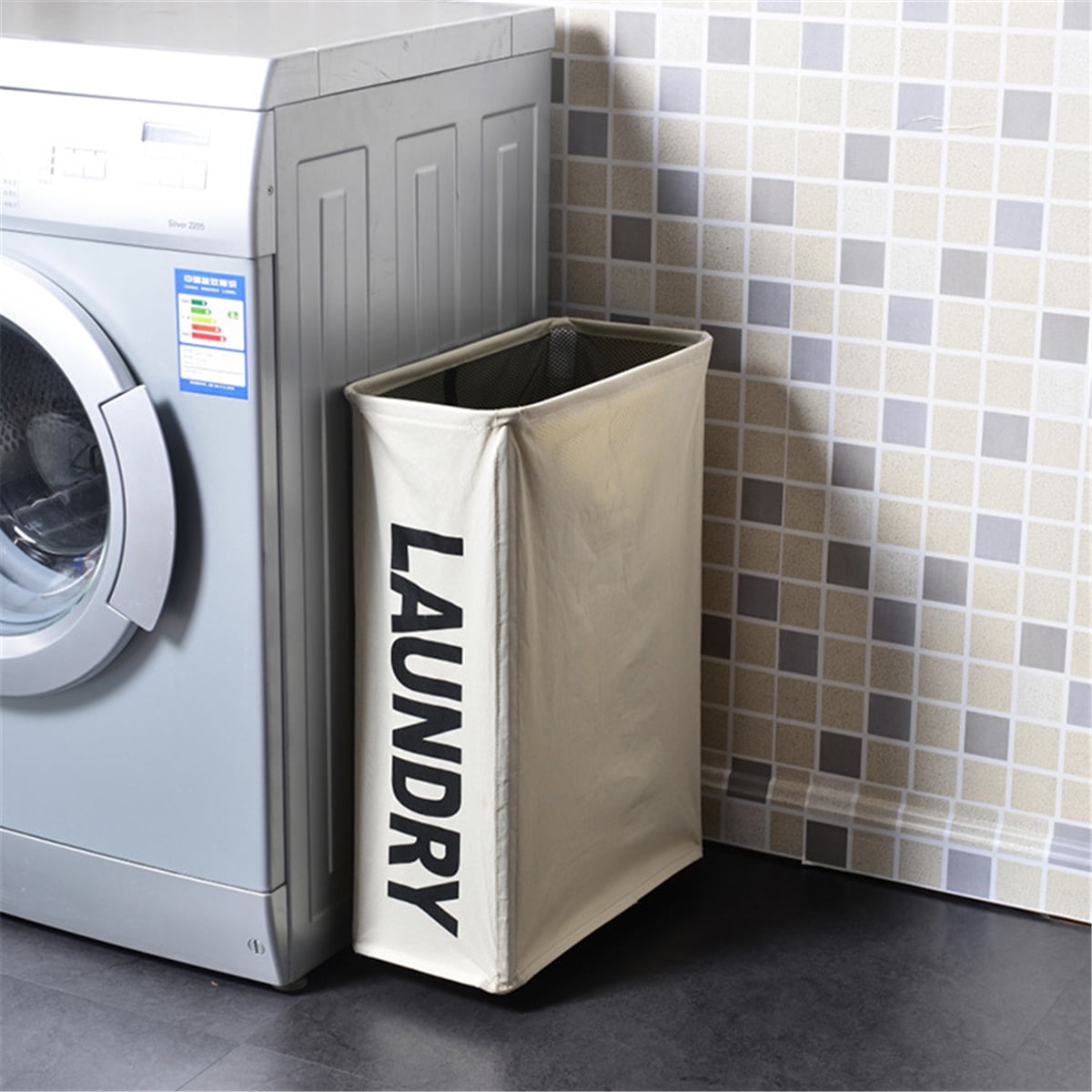 slim laundry bin