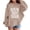 Khaki, variant on Coerni Girls Trendy Hood Sweatshirts Hair Would Only Slow Me Down Long Sleeve Baggy Pullover Hoodies Preppy Graphic Clothes