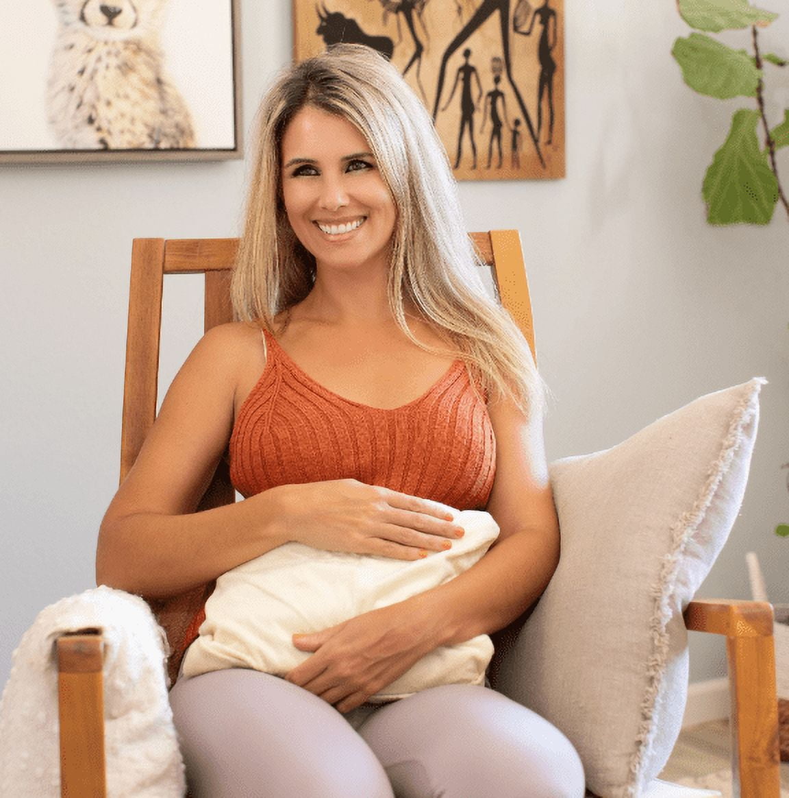 Bed Buddy Microwaveable Heating Pad with Lavender for Back & Neck Pain, Chamomile Scented, White