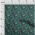thumbnail image 1 of oneOone Polyester Lycra Fabric Leaves & Floral Block Print Fabric By The Yard 56 Inch Wide, 1 of 4