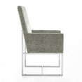 thumbnail image 6 of Manhattan Comfort Element 18.9" Velvet Dining Armchair in Steel Gray (Set of 2), 6 of 9