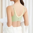 thumbnail image 4 of Womens Soft Bra Underwear Breathable Upper Support Gathers Bra, 4 of 6