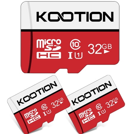 KOOTION 3 Pack 32 GB Micro SD Card Memory Card Class 10 Micro SDHC UHS-I High Speed TF Card, C10, U1