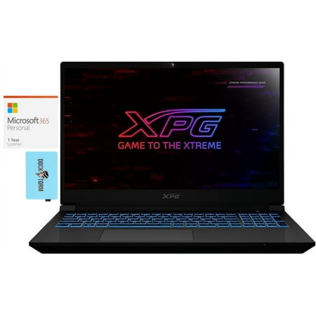 XPG XENIA 15G Gaming Laptop (Intel i7-14700HX 20-Core, 15.6in 144 Hz Full HD (1920x1080), GeForce RTX 4070, 32GB DDR5 5600MHz RAM, Win 11 Home) with Microsoft 365 Personal , Dockztorm Hub