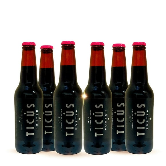 Six Pack Cerveza Artesanal Colimita Ticús 355ml C/u Colimita Cerveza Porter