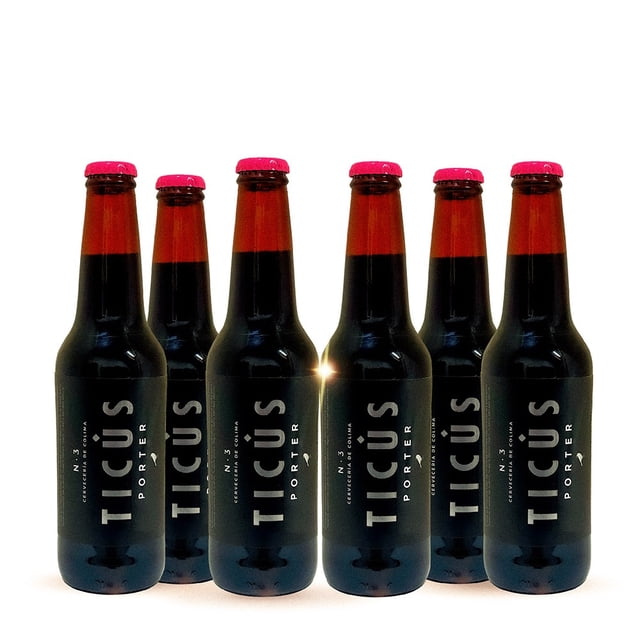 Six Pack Cerveza Artesanal Colimita Ticús 355ml C/u Colimita Cerveza Porter