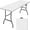White03, variant on Leumius 6 Foot Folding Table,Fold-in-Half Plastic Table,Indoor Outdoor Picnic Party Dining Camp Tables,Black