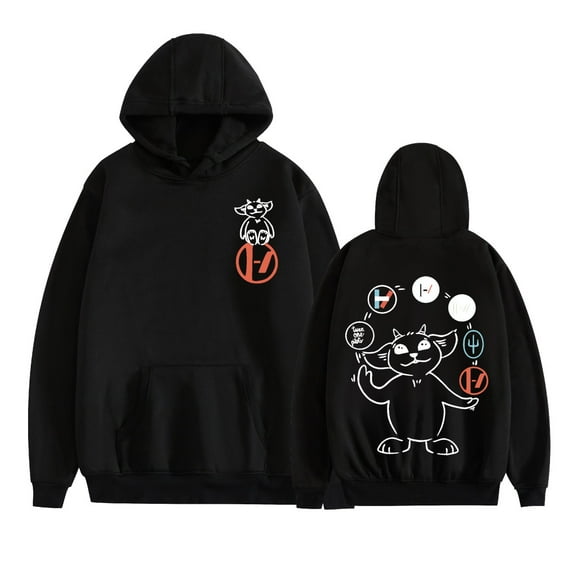 MAECKYRR Twenty One - Pilots Hoodie Rock Hip-Hop Tour Pullover Sheep Pattern Music Album Sweatshirt