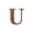 U Black, variant on 3D Monogram Initial X Decor, Rusted Patina Freestanding Metal Wall Hanging Sign, Rustic Farmhouse Decorative Accent for Mantel, Entryway, Countertop, Unique Housewarming New Home
