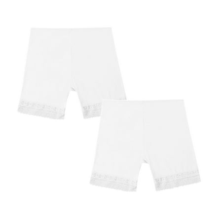 2packs Womens Elastic Underwear Female Safety Lace Soft Cute Boxers for Women Underwear Under Shorts Pants Shorts plus Size Women Leggings Render Womens Boy Briefs Underwear Cotton Women Shorts P