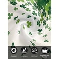 thumbnail image 7 of St. Patrick's Day Cloth Napkins Set of 6 Reusable Dinner Napkins, Green Lucky Shamrock Leaves Country Plants Cocktail Napkin Washable Table Napkins for Wedding/Holiday Party/Baby Shower 20"x20", 7 of 7