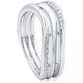 thumbnail image 1 of Silver With Cubic Zirconia Accent Stones Ring, 1 of 2