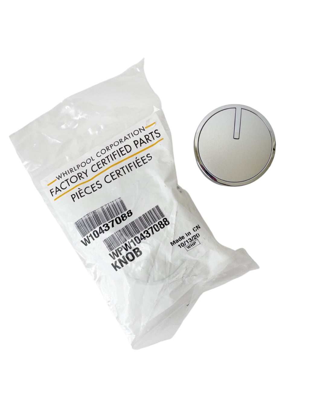 WHIRLPOOL WPW10437088 KNOB - GENUINE OEM PART