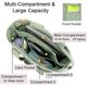 thumbnail image 3 of 1PCS Multi-Pocket Tote Bag with Zipper, Canvas Japanese Handmade Handbag with Compartments, Multifunction Satchels Bag, 3 of 5