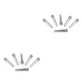 thumbnail image 3 of Eigraketly 6 Pieces Guitar Bridge Universal Solid Replacement Pin Part Component Silver Color Music Instrument String Guitars Nuts Como se muestra 2piezas Eigraketly CBP470833, 3 of 6