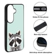 thumbnail image 2 of WIRESTER Shockproof Soft Rubber Cover Case for Samsung Galaxy S26 6.3" 2026, Raccoon On Aero Blue Background, 2 of 5