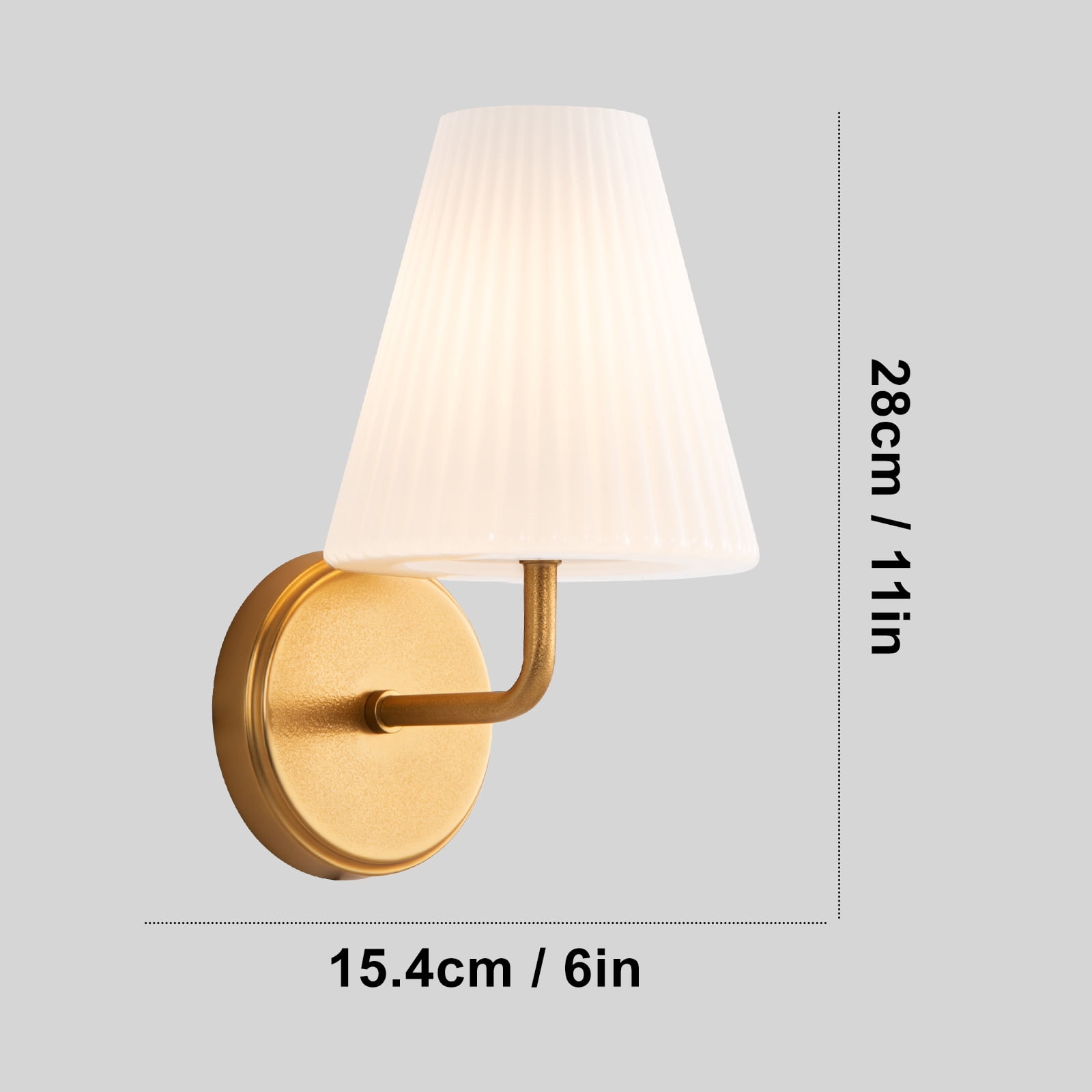 RRBEST Wall Sconce E12 Wall Light Indoor Lighting Fixture for Hallway Stairs Corridor